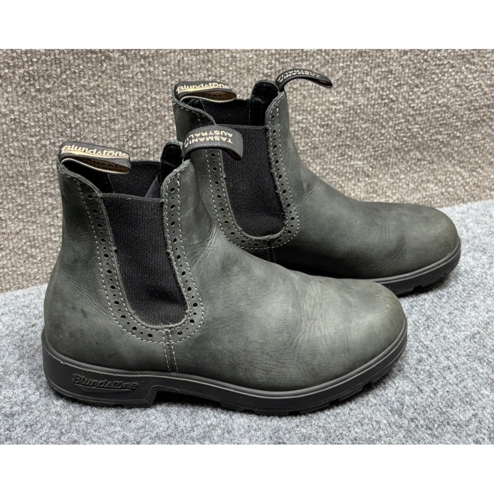Blundstone Womens 1351 Ankle Chelsea Boots Size 4 Gray Worn In Tasmania 1870